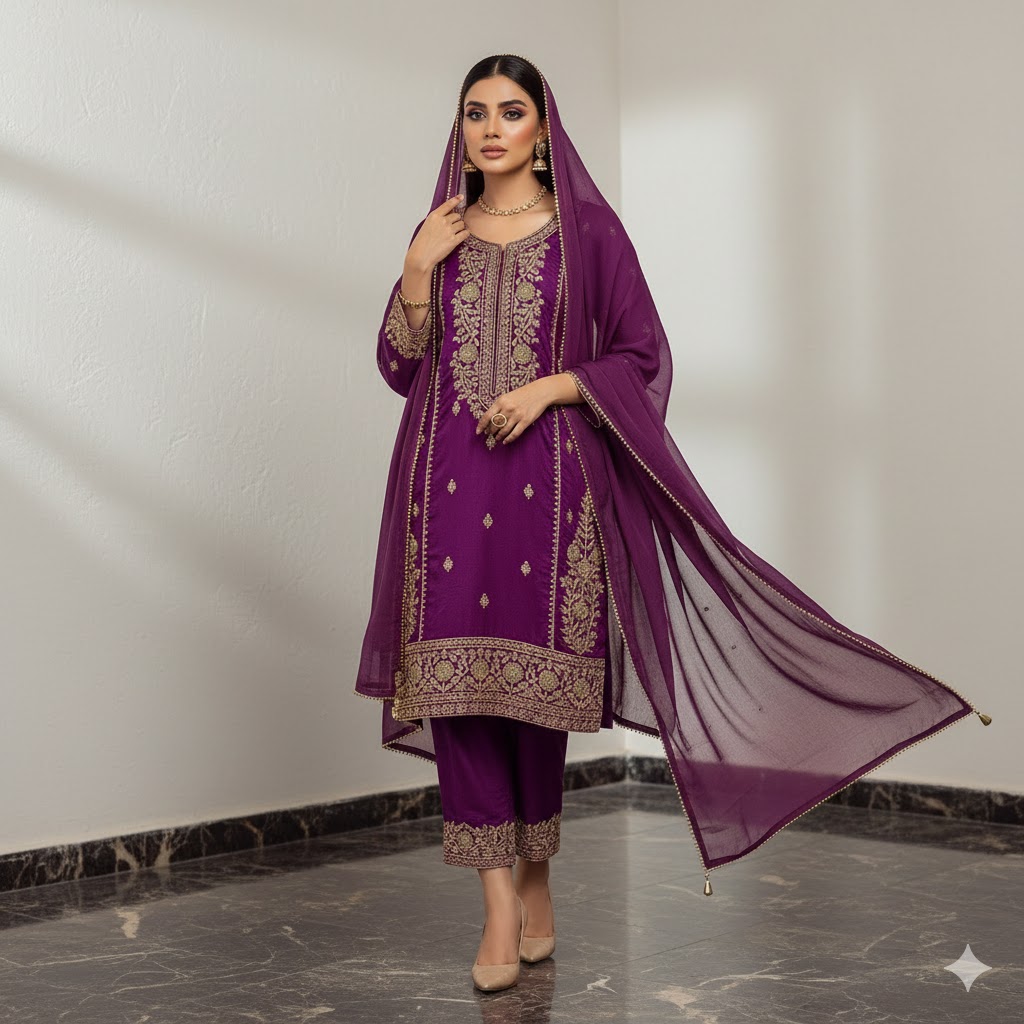 Purple Petal Couture